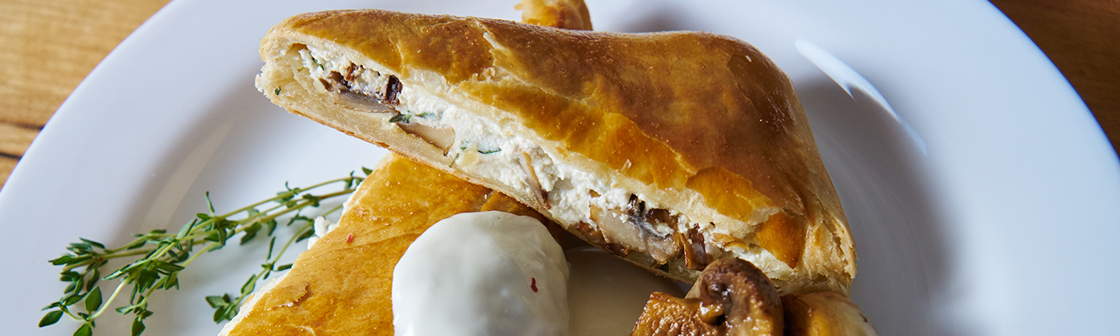 Штрудель с грибами и рикоттой