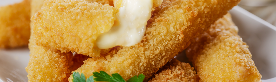 Моцарелла пицца в панировке из сухарей