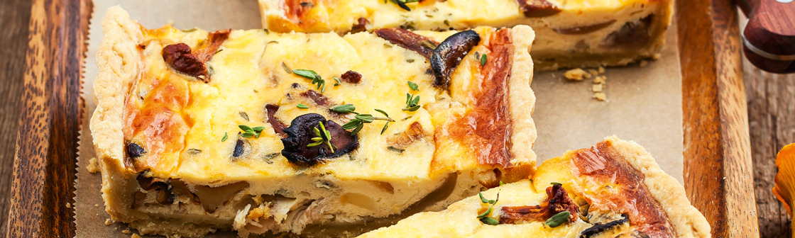 Тарт с лисичками