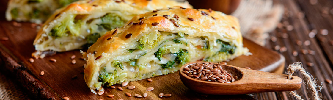 Штрудель с брокколи