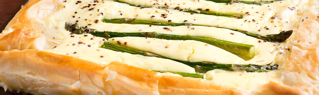 Пирог со спаржей