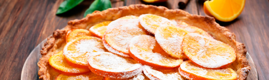 Тарт с апельсином