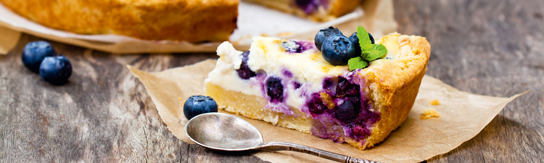 Чизкейк с черникой