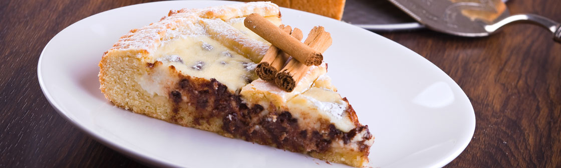 Кростата с рикоттой и шоколадом