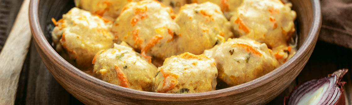 Польпетте в сырном соусе