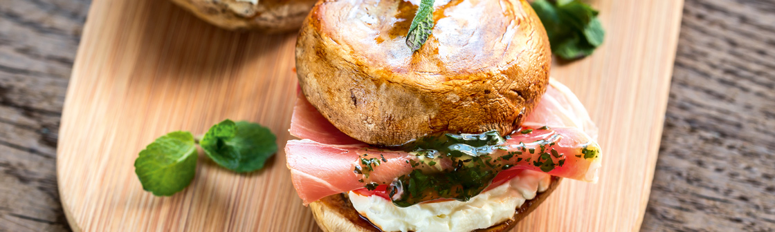 Гамбургер из шампиньонов