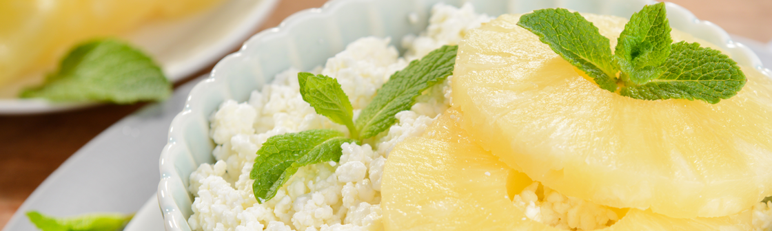 Рикотта с ананасом