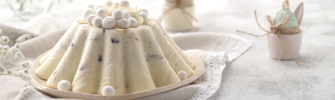 Пасха из рикотты с клюквой