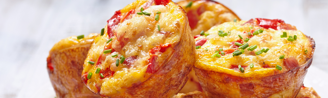 Маффины с моцареллой и томатами