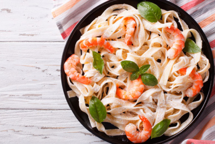 Паста с креветками