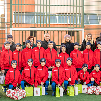 Новое футбольное поле в Петрикове