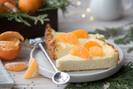 Чизкейк «Нью-Йорк» с мандаринами