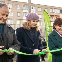 Новое футбольное поле в Петрикове