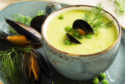 Крем-суп с мидиями
