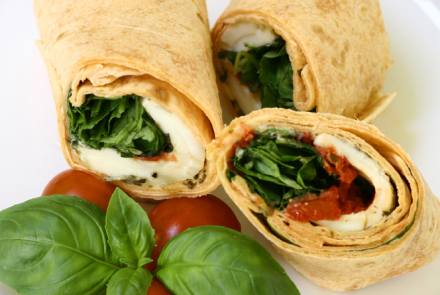 Лаваш с моцареллой