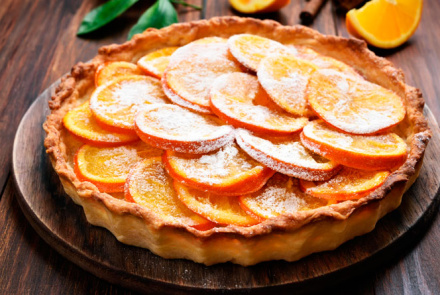 Тарт с апельсином