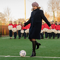 Новое футбольное поле в Петрикове